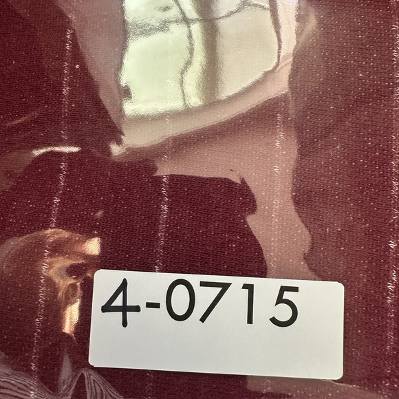 NWOT Billabong Hoodie Pullover Sweatshirt Small Burgundy Beige Stripe Fleece - Picture 9 of 9